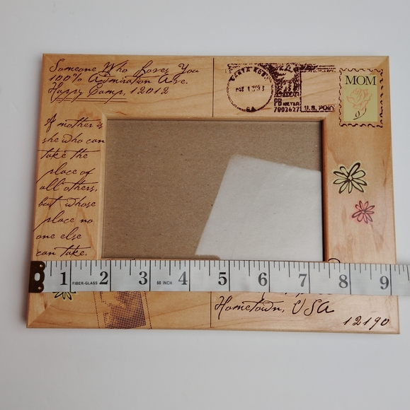 Photo Frame Mom Words Post Card Style Cedar Crate Market 6"x4" Opening - Picture 6 of 10